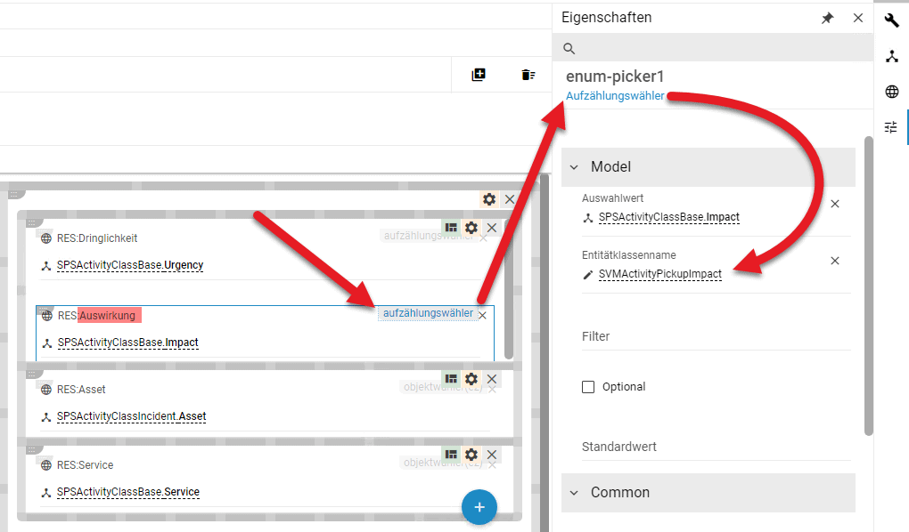 auswirkung feldeigenschaften im layout designer