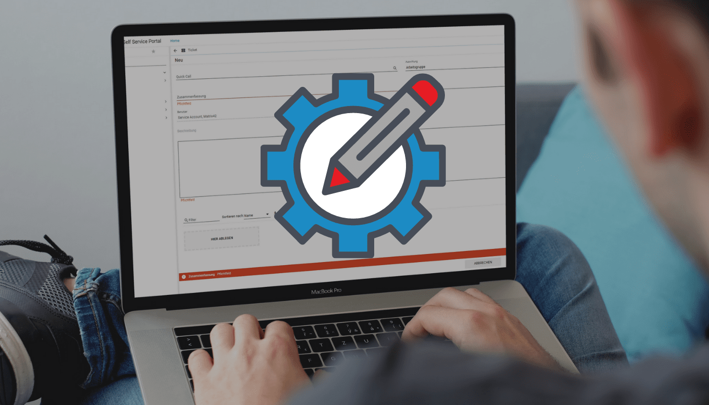 ticket formular im uux self service portal anpassen