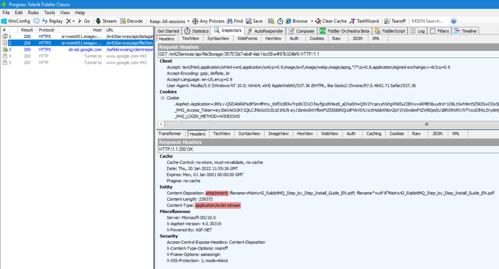 Content-Disposition und Type Header des IIS für PDF Dateien