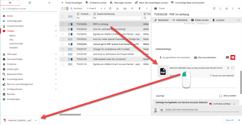 Heruntergeladene PDF Datei