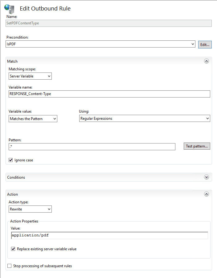 Rewrite Regel Set PDF Content Type