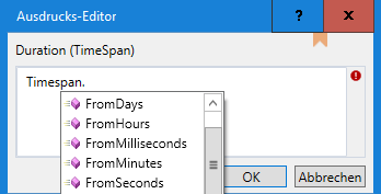 TimeSpan Befehle im Matrix42 Workflow Studio